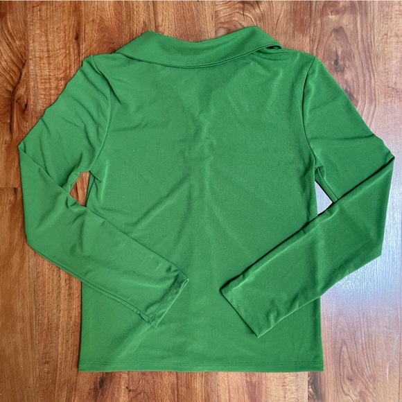 Zara Women’s Green Button Down Dress Shirt Size S NWT - Picture 3 of 3